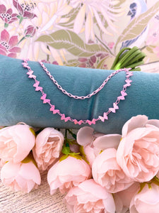 Pink Butterfly Chain Jewelry Jane Marie LLC