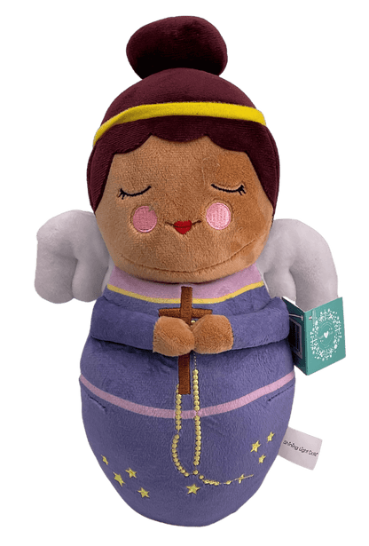 Plush Shining Light Dolls Brunette Guardian Angel Children's Gifts New Day Distribution