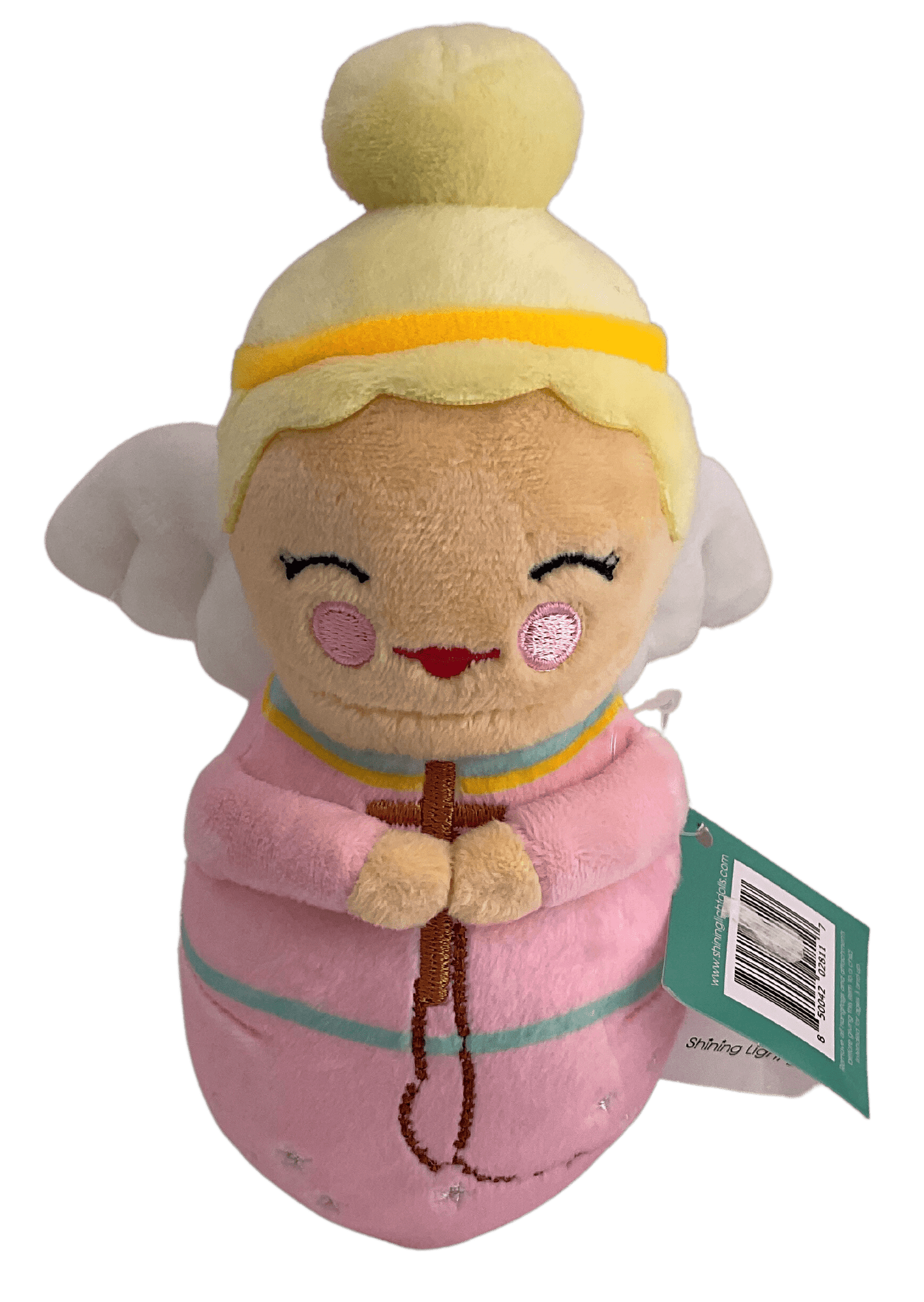 Plush Shining Light Dolls Mini Guardian Angel Blonde Children's Gifts New Day Distribution
