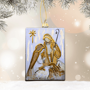 Rectangle Nativity Ornament Ornament Raz Imports