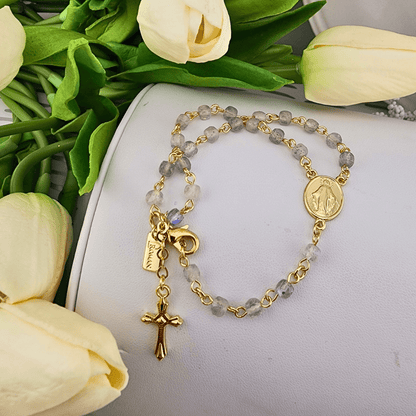Rosary Bracelet Labradorlite Bracelet Romans