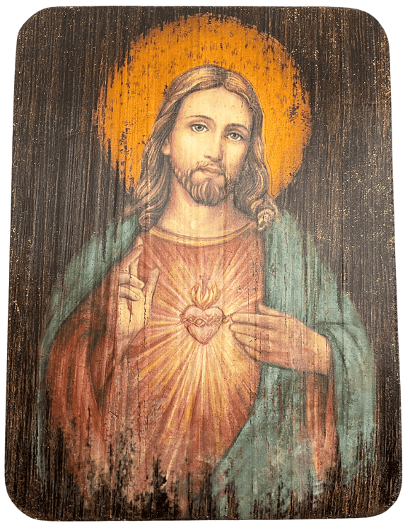 Sacred Heart of Jesus Wall Plaque Artwork Roman