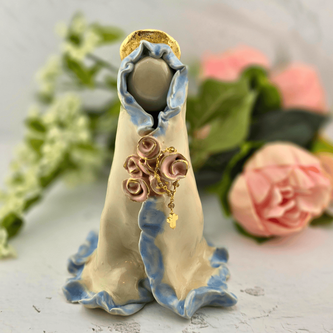 Sister Dulce Gift Shop, Shepherds Staff, Religious Store, Cypress Springs Mercedarian Prayer Center, Sacred Treasures Mary Statue