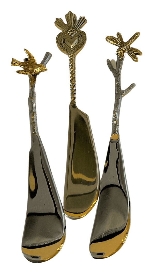 Set of Three Spreaders - Sacred Heart, Dove, Dragonfly Cypress Springs Gift Shop