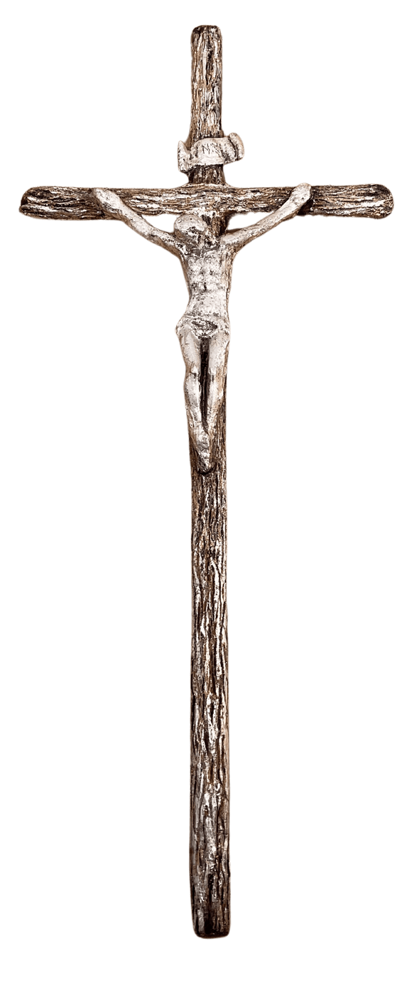 Silver Wood Crucifix Crucifix LeLe Mudd