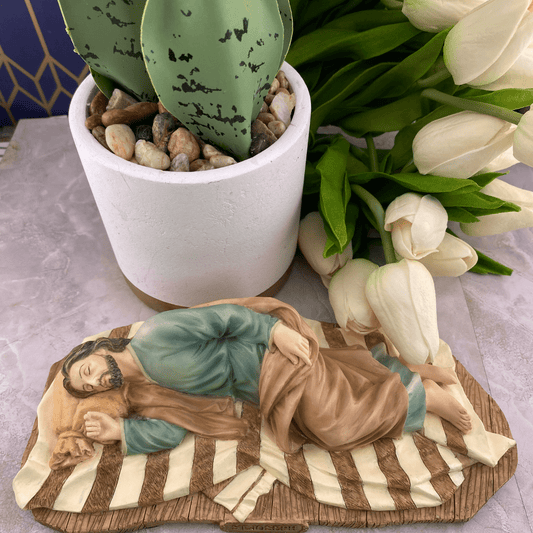 Sister Dulce Gift Shop. Catholic Store, Religious Store,  Sleeping St. Joseph Statue, St. Joseph 