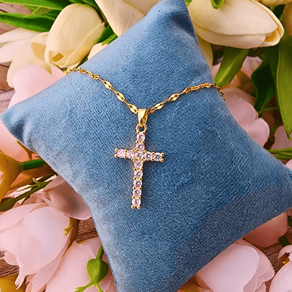 Sparkle Cross Necklace Necklace, Cross Chansuttpearls Wholesale