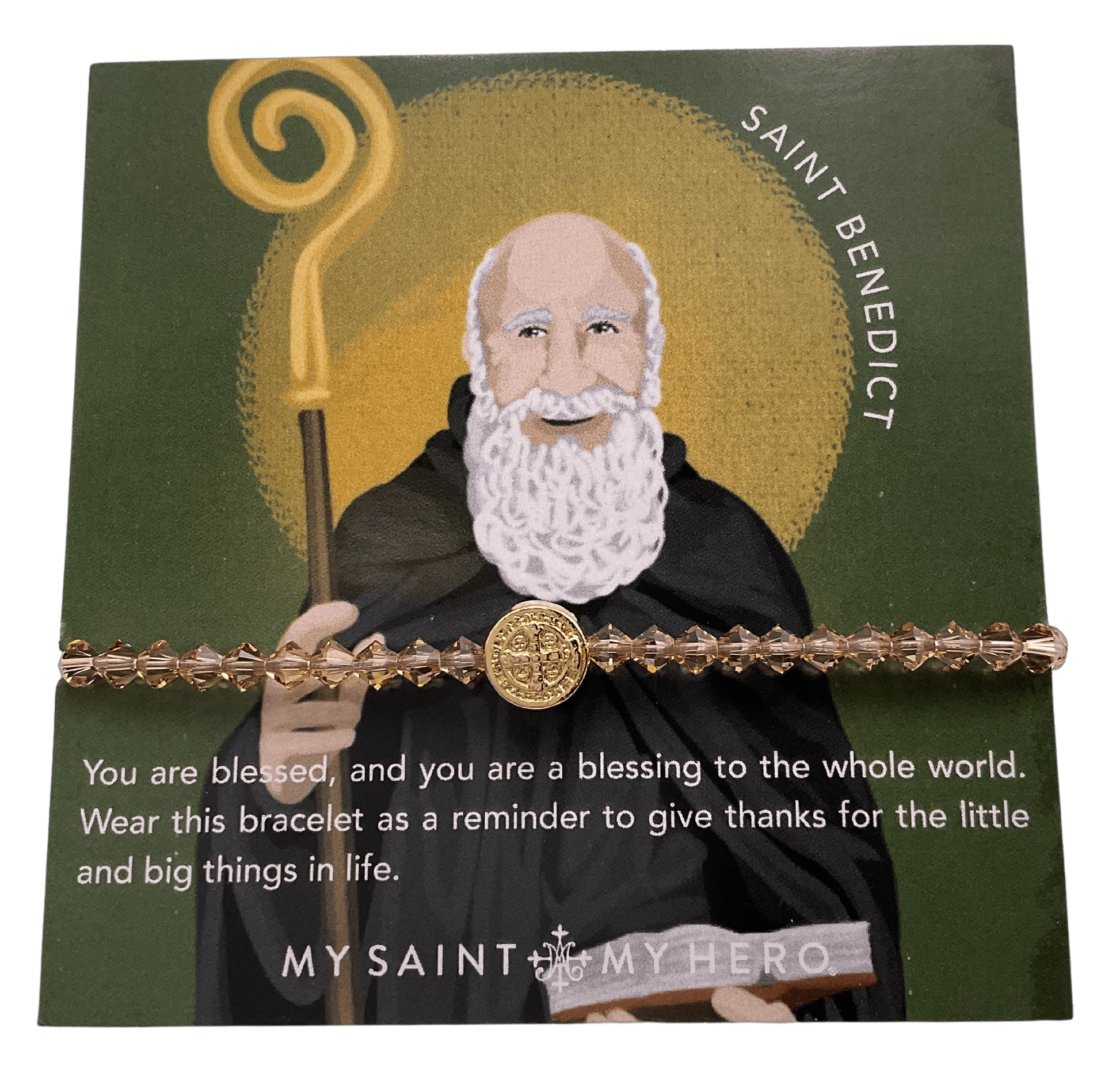 Sister Dulce Gift Shop, Catholic Store, Religious Store, Catholic Jewelry, Religious Jewelry,  St. Benedict Bracelet