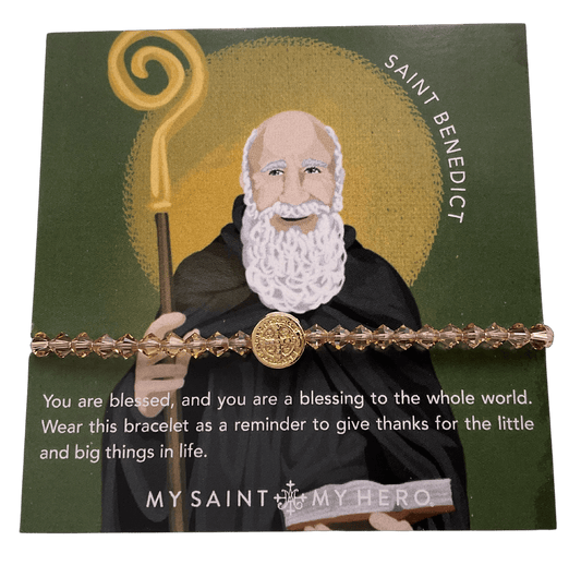 Sister Dulce Gift Shop, Catholic Store, Religious Store, Catholic Jewelry, Religious Jewelry,  St. Benedict Bracelet