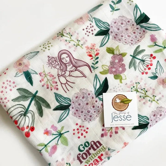 St. Clare of Assisi Deluxe Swaddle Baby Gifts The Stump of Jessee