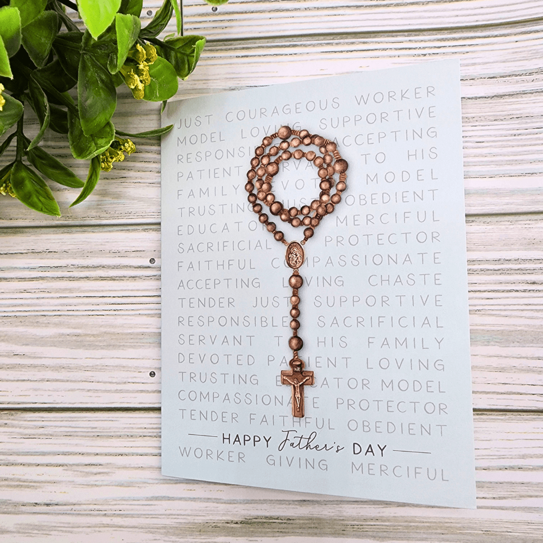 St. Joseph Attributes Father's Day Card Novena Cards