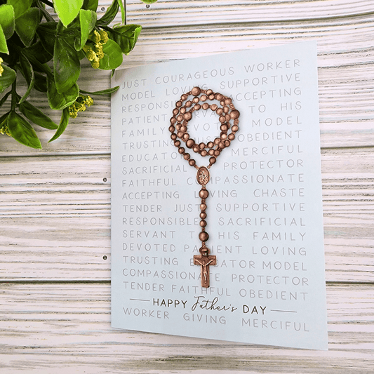 St. Joseph Attributes Father's Day Card Novena Cards