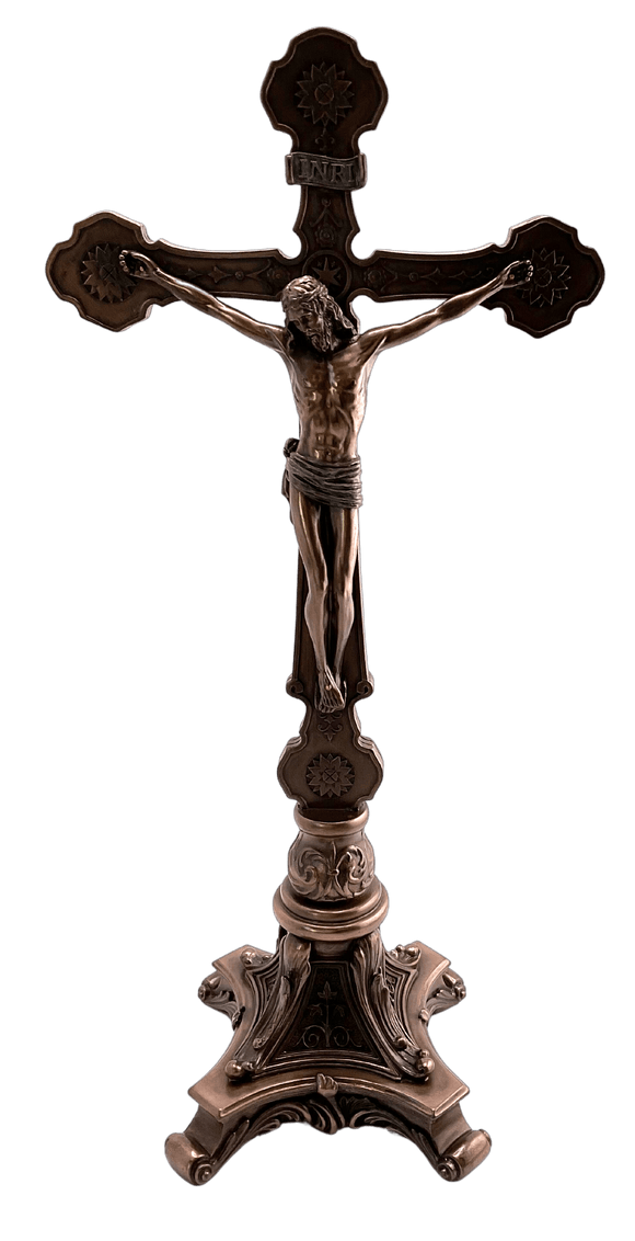 Standing Crucifix - Baroque Design Crucifix Unicorn Studio Inc