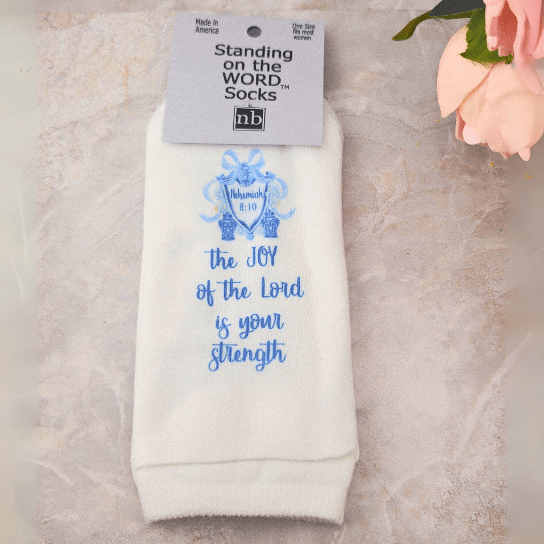 Standing on the Word Ladies' Socks Nehemiah 8:10 The Joy of the Lord Socks Standing on the WORD