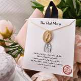 The Hail Mary Necklace Gold Necklace Good Feelings