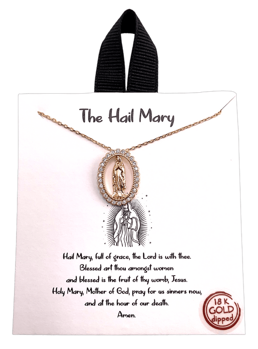 Sister Dulce Gift Shop, Catholic Store, Religious Store, Catholic Necklace, Religious Necklace, Hail Mary Necklace