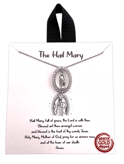 The Hail Mary Necklace Silver Necklace SM Style