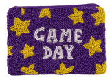 Sister Dulce Gift Shop, Catholic Store, Rosary Pouch, Game Day Pouch, Purple and Gold Pouch