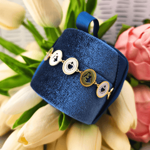 Two Tone Scapular Bracelet Bracelet Ibiza Passion
