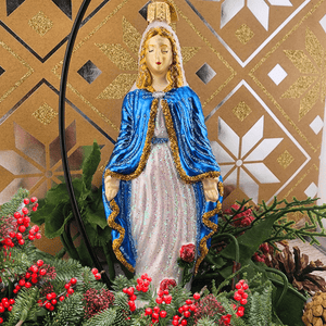 Virgin Mary Ornament Christmas Decor, Ornaments Old World Christmas