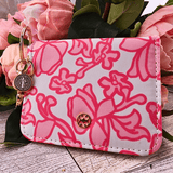 Wallet With St. Benedict Charm Hot Pink Accessory Mary Square