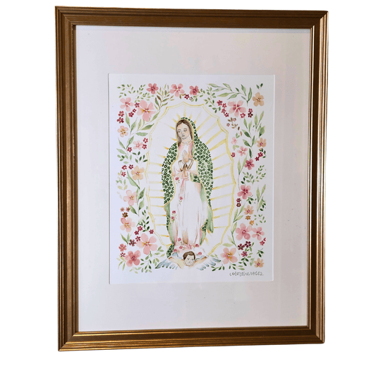 Sister Dulce Gift Shop, Shepherds Staff, Religious Store, Cypress Springs Mercedarian Prayer Center, Catholic, Religious Art, Catholic Art, Our Lady of Guadalupe Watercolor, Color the Roses, Home Decor