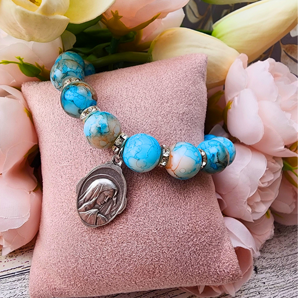 Sister Dulce Gift Shop, Catholic Store, Religious Store, Catholic Bracelet, Religious Bracelet, Jesus and Mary Bracelet