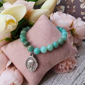 Sister Dulce Gift Shop, Catholic Store, Religious Store, Catholic Bracelet, Religious Bracelet, Mary and Jesus Bracelet