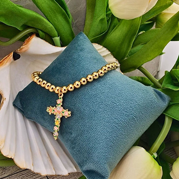 Blossom Cross Bracelet