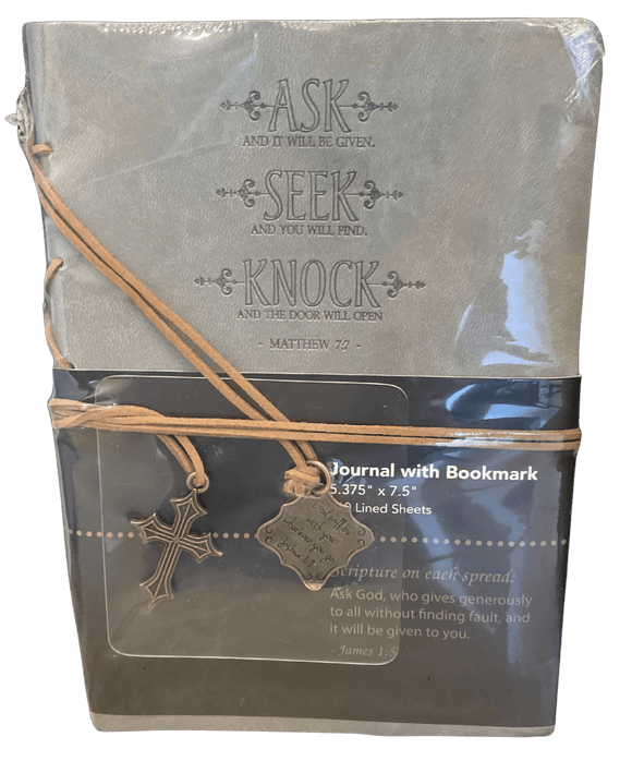 Wrap Journal: Gray Ask, Seek, Knock Books Nicole Brayden Gifts