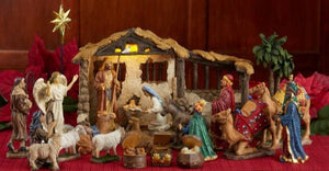 23 Piece Nativity Set Christmas Decor, Sister Dulce Gift Shop, Catholic Store,