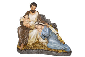 6.7" Sleeping Mary with Baby Jesus and Joseph Statue Statue Roman