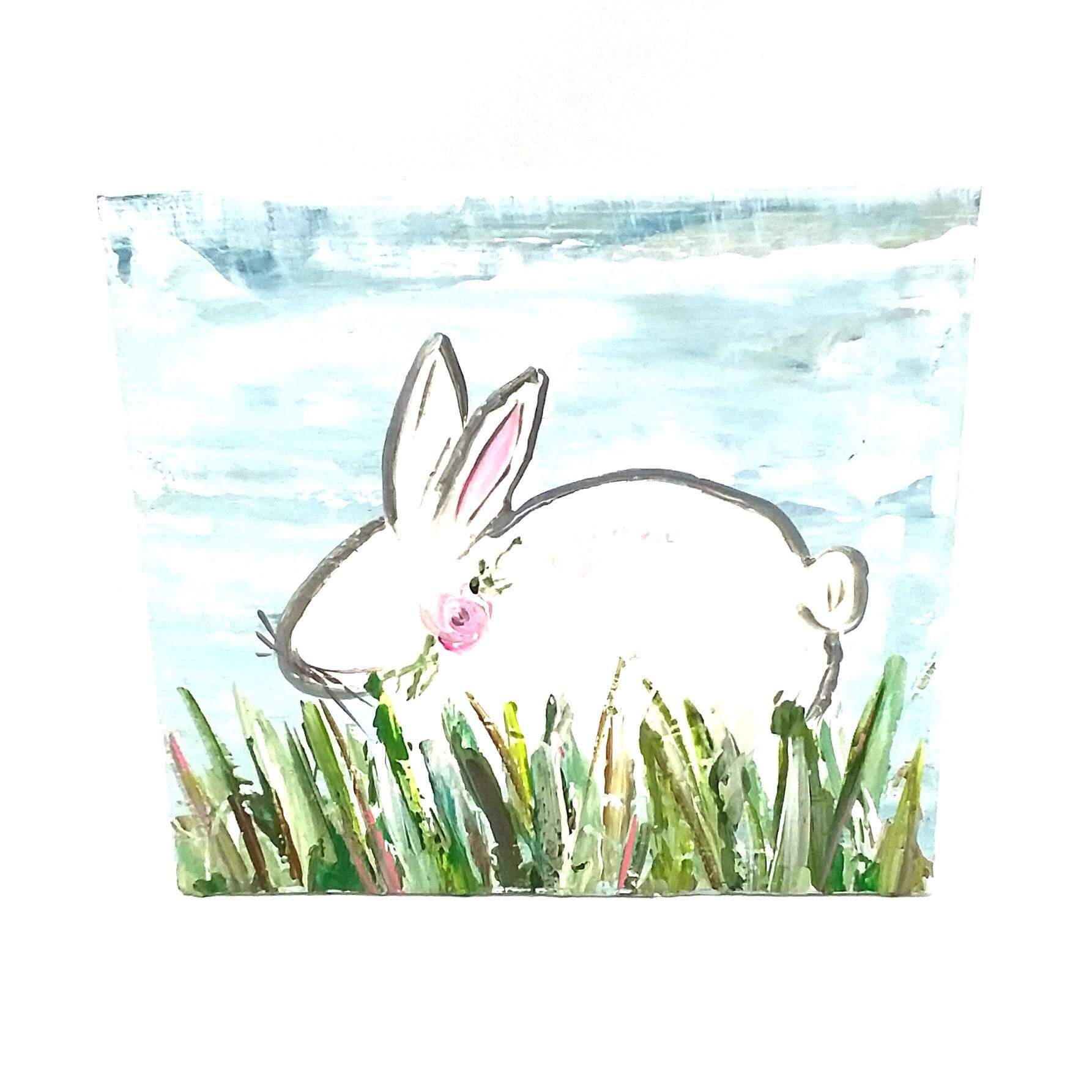 Sister Dulce Gift Shop, Catholic Store, Religious Store, Catholic Art, Spring Art,  Easter Bunny on Wood Art