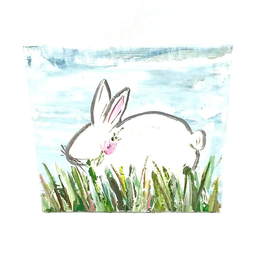 Sister Dulce Gift Shop, Catholic Store, Religious Store, Catholic Art, Spring Art,  Easter Bunny on Wood Art