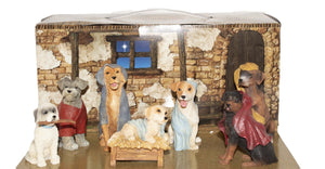 7 Piece Canine Creche Nativity Roman