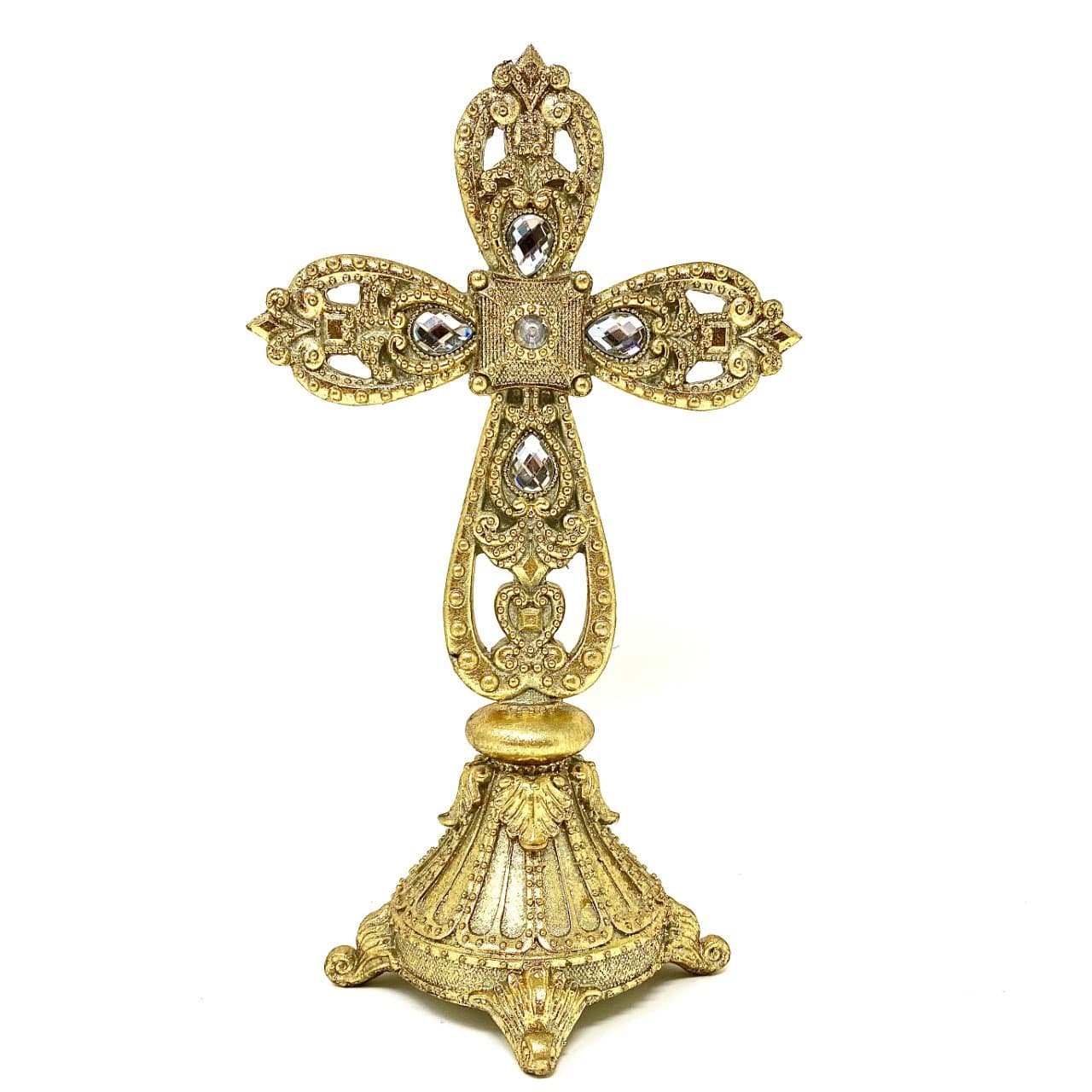 9" Jeweled Cross Decor Raz Imports