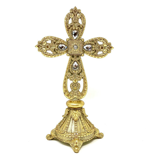 9" Jeweled Cross Decor Raz Imports