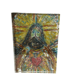 Acrylic Frame with Images of Original Paintings Jesus Art Prayers on the Side