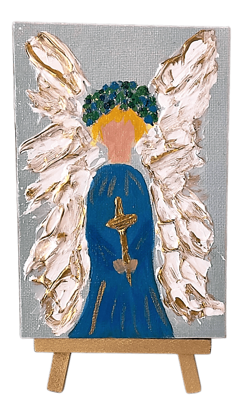 Angel Pre-Drawn Canvas Art – Boutique Saint Jean ~ The Cathedral Gift Shop