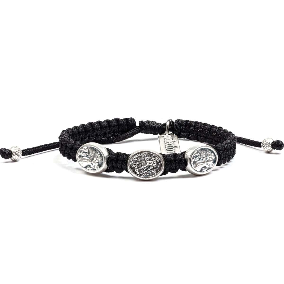Archangel Michael Protection Bracelet for Kids Black Bracelet My Saint My Hero