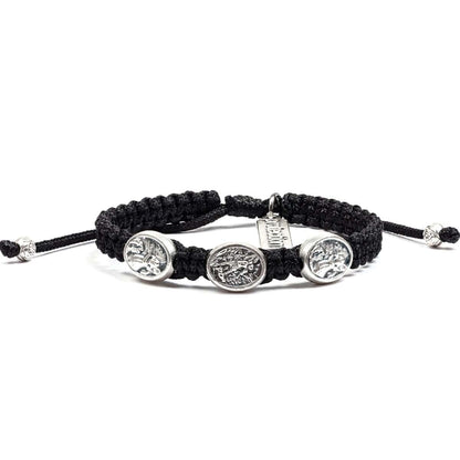 Archangel Michael Protection Bracelet for Kids Black Bracelet My Saint My Hero