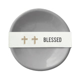 Assorted Earrings and Tray Gray Tray with Cross Earrings - Blessed Earrings, Sister Dulce Gift Shop, Catholic Store,