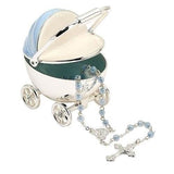 Baby's First Rosary | Baby Carriage Blue Carriage Baby Gifts Roman