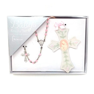 Baby's First Rosary Set in Pink Rosary Roman