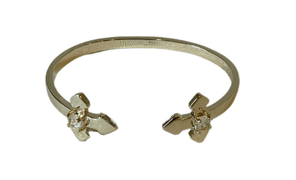 Believer Cross Cuff Bracelet - Gold or Silver Bracelet Natalie Wood Designs