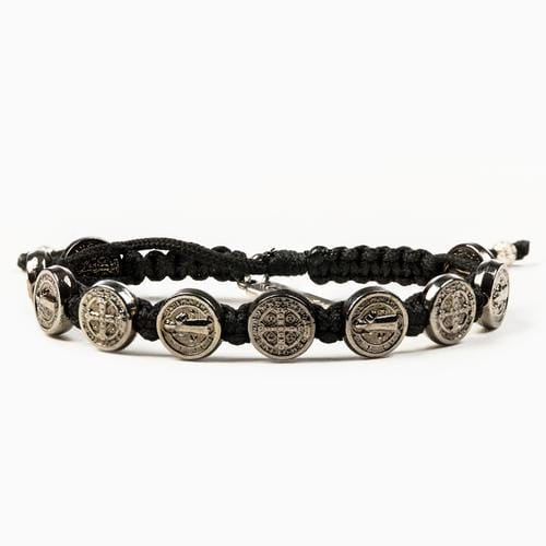 Benedictine Blessing Bracelets Jet Black Bracelet My Saint My Hero