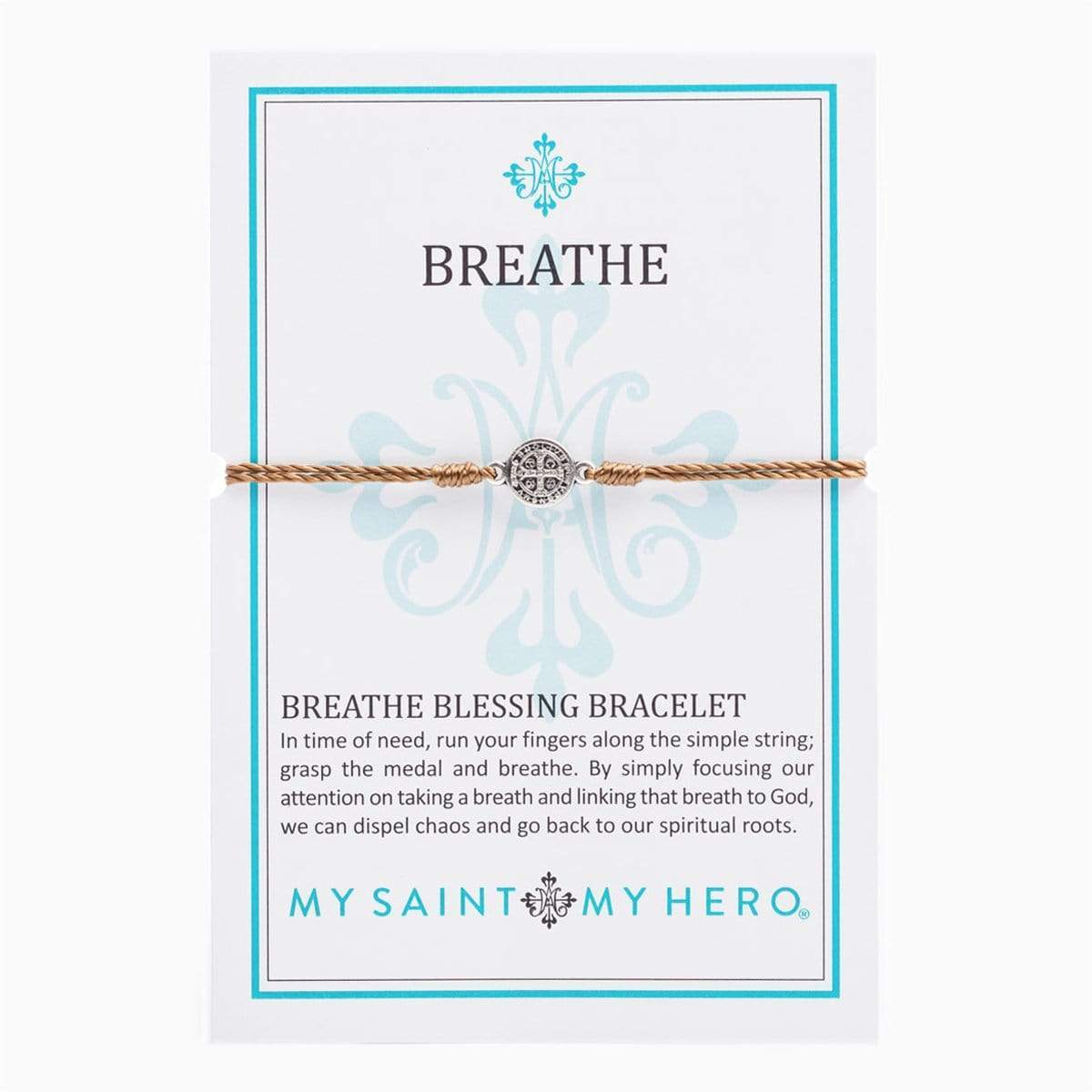 Benedictine Medal Breathe Bracelet, Sister Dulce Gift Shop, Catholic Store, Religious Store, Catholic Bracelet, St. Benedict Bracelet
