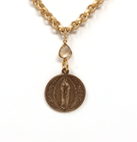 Blessed Mother Coin Necklace Necklace Carri Brown