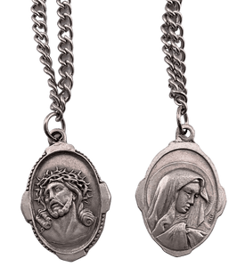 Sister Dulce Gift Shop, Catholic Store,  Catholic Jewelry, Catholic Necklace, Mary Necklace, Jesus with Crown of Thorns Necklace