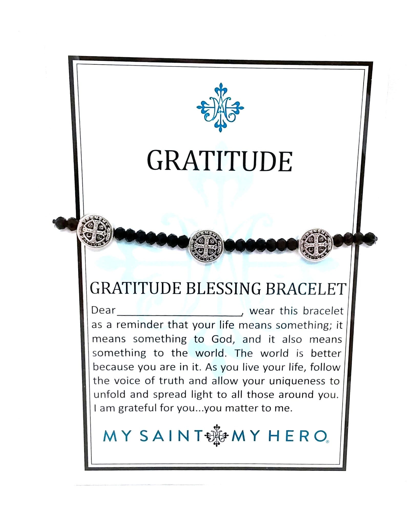Benedictine Blessing Bracelet - Tan Mixed Medals – The Boutique at Wells  Florist